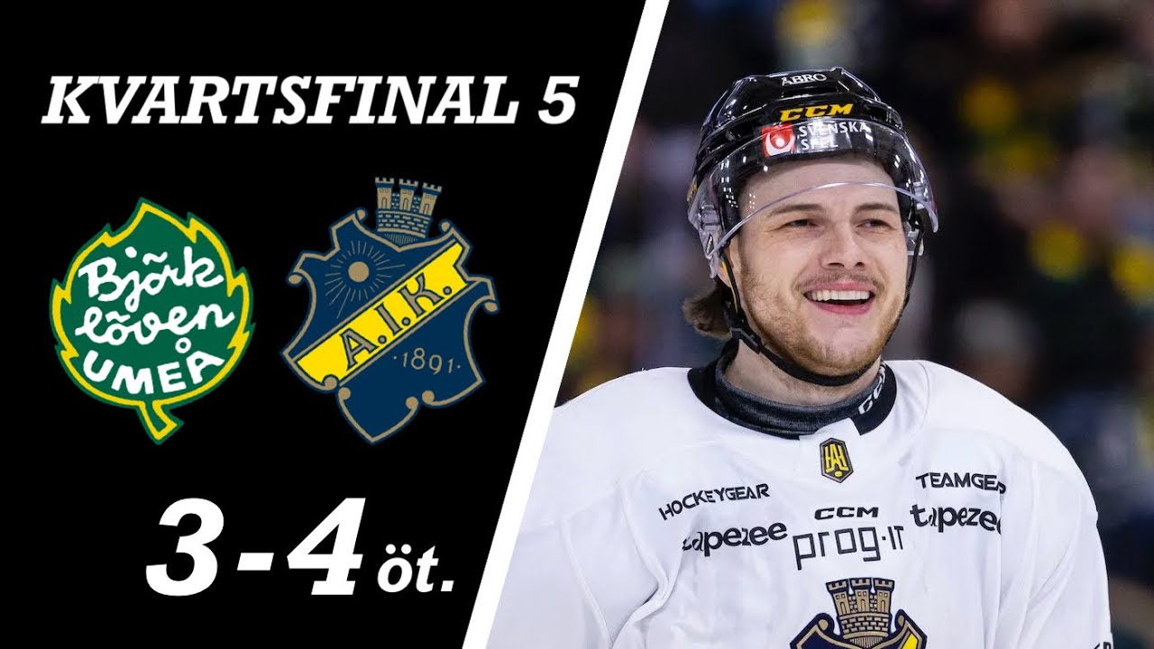 IF Björklöven- AIK | Höjdpunkter | Kvartsfinal 5 av 7 | Hockeyallsvenskans Slutspel 2024/25