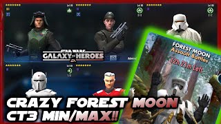 INSANE Min/Max Forest Moon Challenge Tier 3!  I Couldn't Believe It!!  Star Wars Galaxy of Heroes