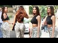 Tara Sutaria Flaunts Her Hot Exy Figure In Tight Pants Sleev Less Crop Top Snapped At Juhu