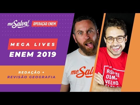 📙🌎OPERAÇÃO ENEM 2019: Mega Live de Revisão de Redação e Geografia