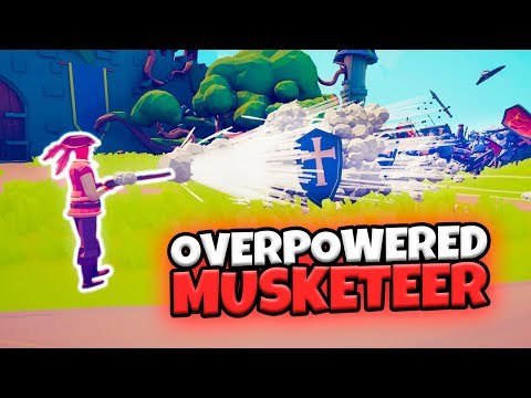 OVERPOWERED MUSKETEER VS EVERY FACTION | TABS MODDED GAMEPLAY