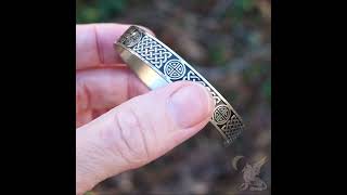 Steel Celtic Cuff Bracelet