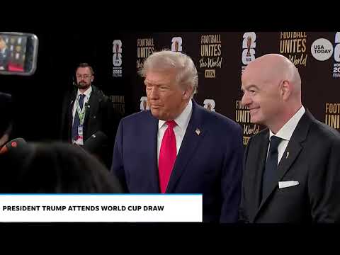 Trump, Infantino walk red carpet ahead FIFA World Cup 2026 final draw held at Kennedy Center