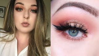 Gold Glitter Half Cut Crease - Hooded Eyes Tutorial  | Caira Jayne