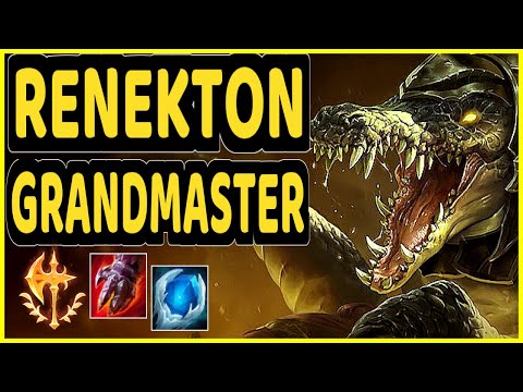 SKT T1 FAKER (RENEKTON) - GAMEPLAY - KR Ranked GRANDMASTER