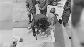 Time capsule removed from foundation of Norfolk Confederate monument