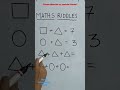 Riddles Math Math Riddles