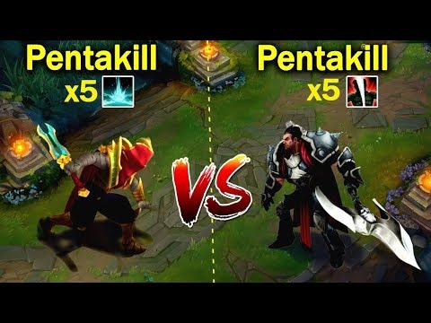 PYKE PENTAKILL vs DARIUS PENTAKILL x5R ✔