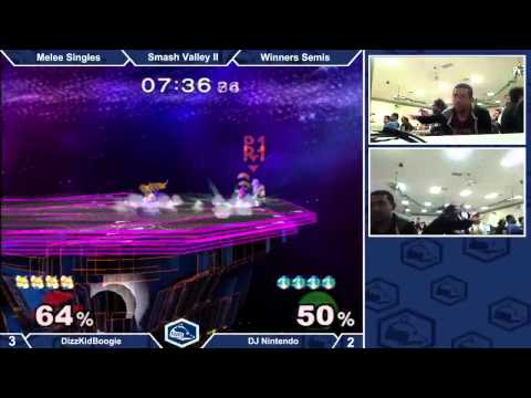 Smash Valley II Melee Singles Losers Quarters - DJ Nintendo vs Ambix