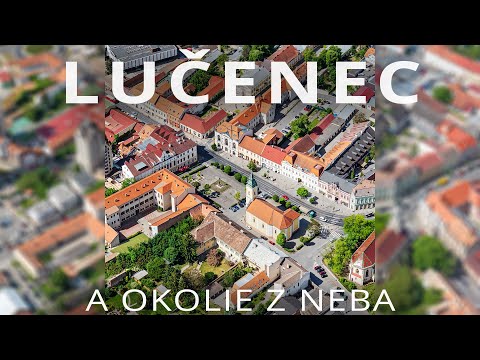Lučenec a okolie z neba