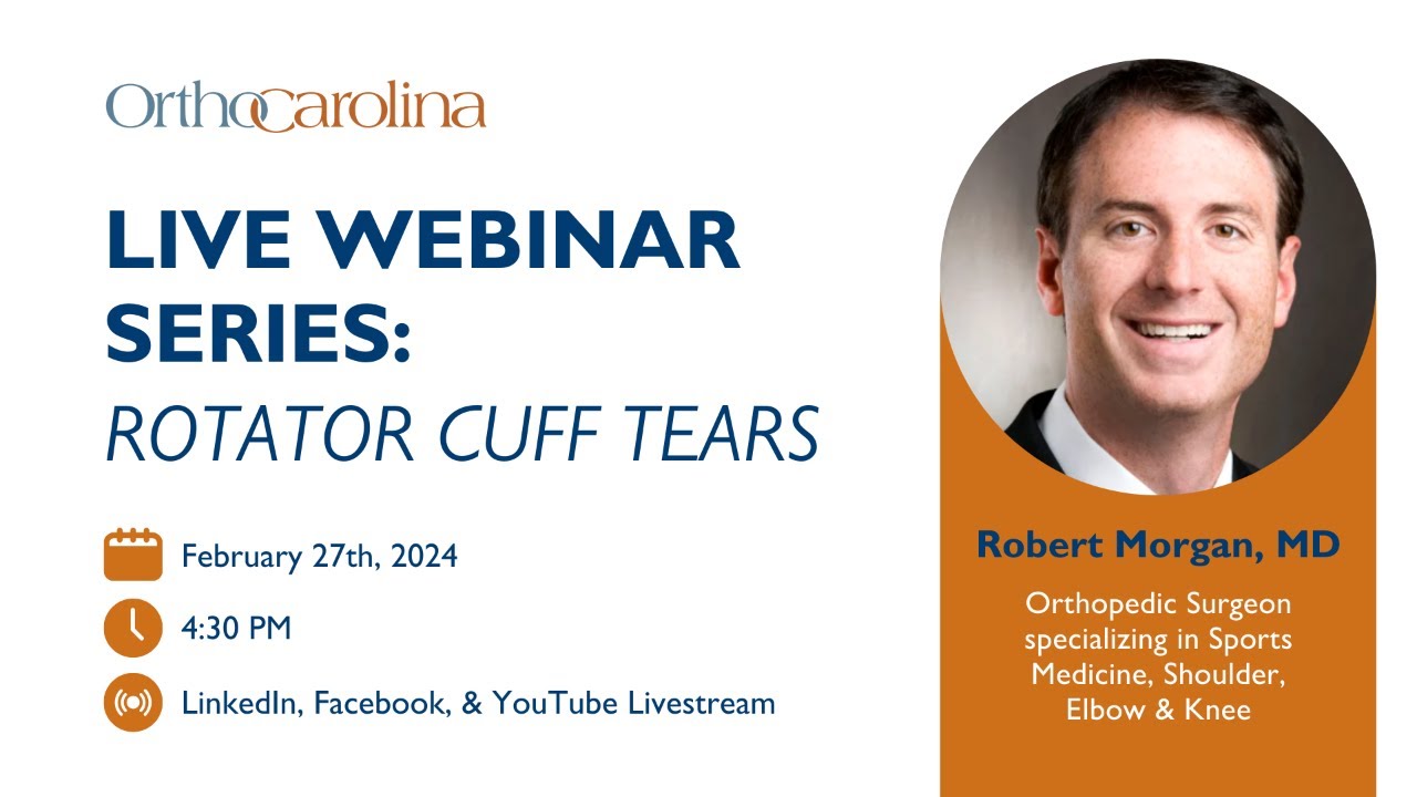 Rotator Cuff Tears with Dr. Robert Morgan
