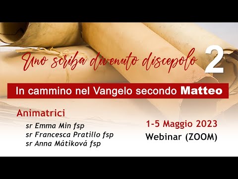 In cammino nel Vangelo secondo #Matteo: 2 maggio 2023
