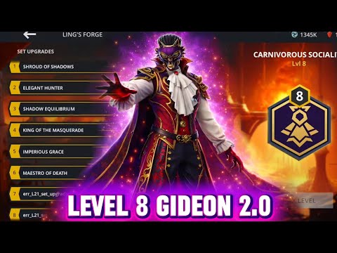 Shadow Fight 3: Carnivorous Socialite set Upgrade to Level 8