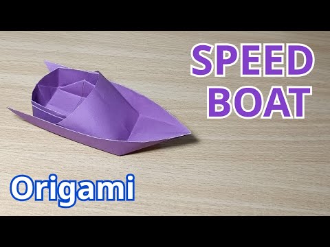Origami Speed Boat | How To Make A Paper Speed Boat That Floats On The Water! | Speed Boat Tutorial!