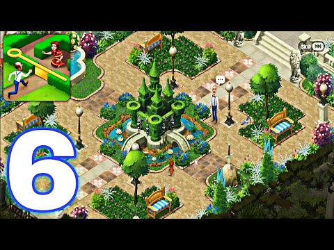 Gardenscapes - Gameplay Walkthrough Part 6 Day 2 - 5 New Area Restored (Android, iOS)