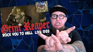 Reaction to GRIM REAPER &quot;Rock You To Hell&quot;  Live 1988