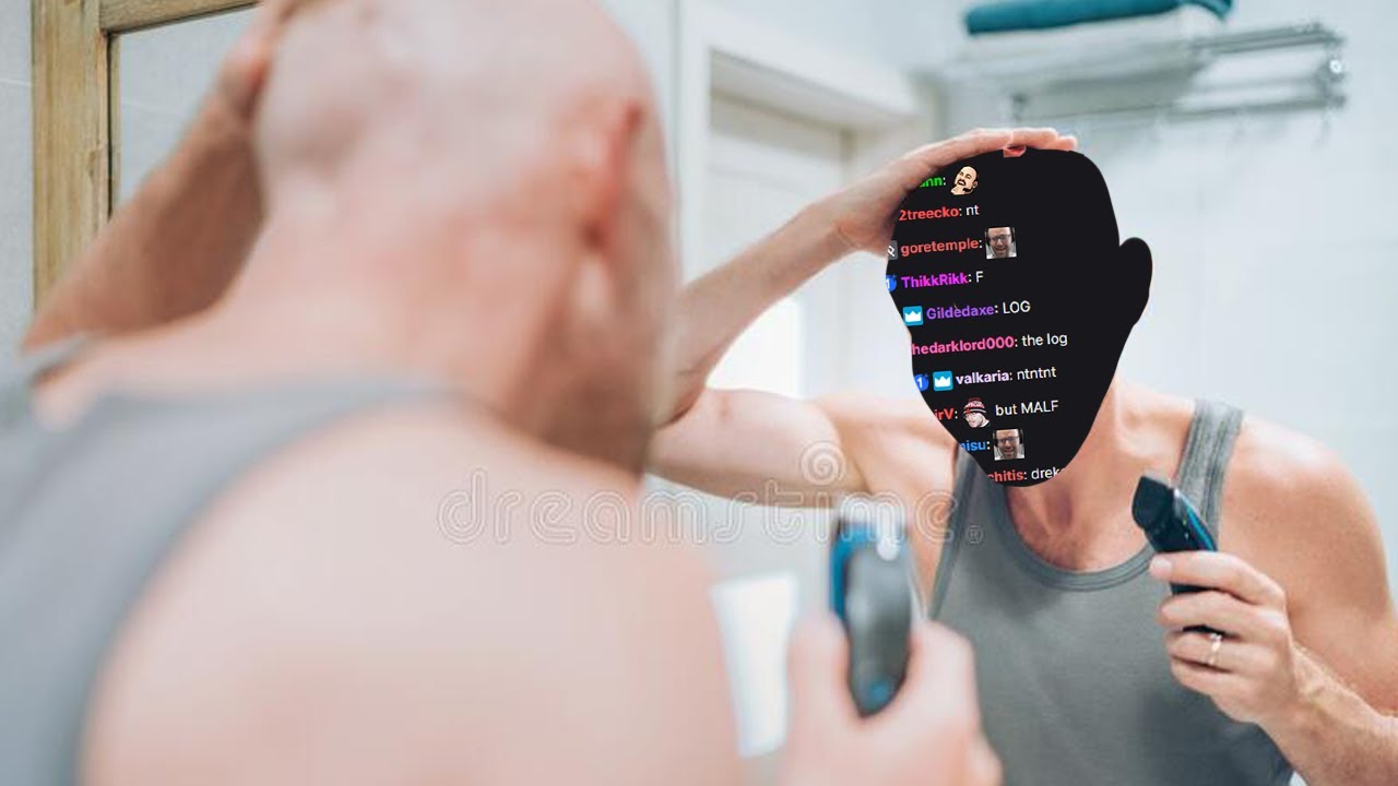 The chat reflects the streamer