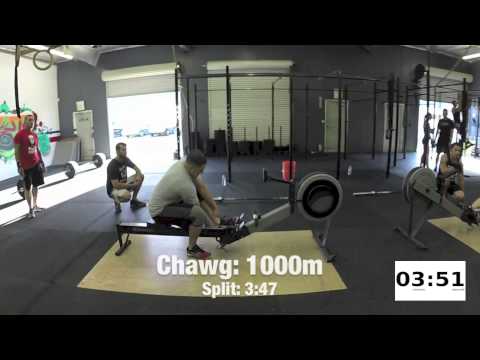 "JACKIE" CrossFit WOD [Extended Footage] - Chawg (7:22) & Kayla (11:29) @ Antioch CrossFit