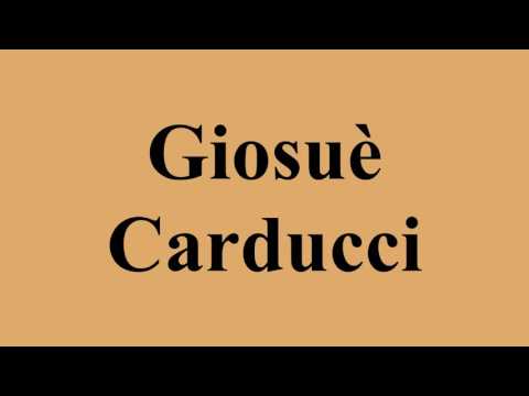 Giosuè Carducci