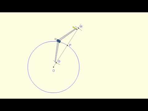 Constructia tangentei la cerc intr un punct de pe cerc