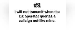 DX CODE OF CONDUCT #9