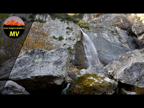 Dolomiti, Canale d'Agordo: cascate delle Comelle in valle di Gares, Pale di San Martino