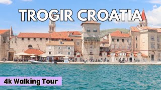 Coastal Medieval Town TROGIR CROATIA 4k - Possible Day Trip From Split