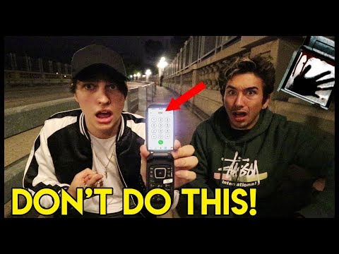 CALLING TERRIFYING PHONE NUMBERS FINAL (haunted bridge) | Colby Brock