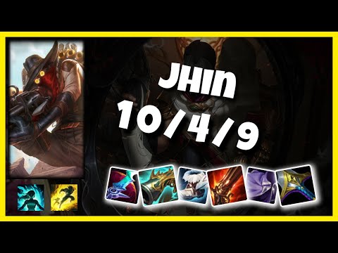 Jhin vs Ashe KOREAN Challenger BOT (10/4/9) Gameplay Replay - Patch 10.23