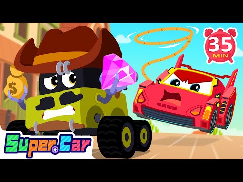 Race Car Adventures | Sheriff For A Day & MORE | Fun Kids Cartoons & Catchy Car Songs!