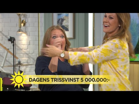 VRÅÅÅLET i studion – vinner 5 miljoner på Triss! - Nyhetsmorgon (TV4)