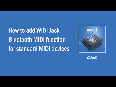 How to add WIDI Jack Bluetooth MIDI function for standard MIDI devices