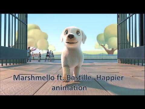 Marshmello ft. Bastille - Happier Animation music video (Unofficial Music Video)