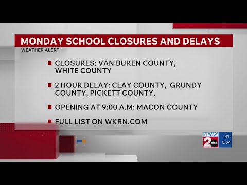 School Closures Delays