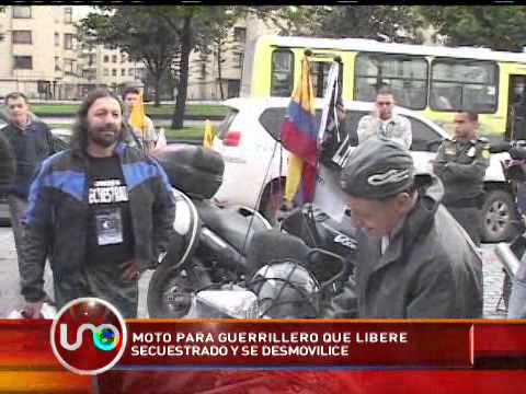 Moto para guerrillero que libere secuestrado y se desmovilice