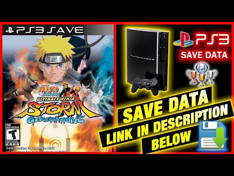 Naruto Shippuden Ultimate Ninja Storm Generations Save Data PS3 100 % 🏆
