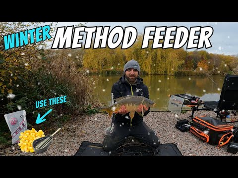 Winter Method feeder fishing - Trying to catch Carp in the Cold