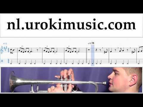 Trompet Leren Spelen The Pink Panther - Theme Song Tablatura Deel#2 um-i799