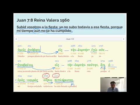 Juan 7:1-13 Interpretación en griego bíblico - Análisis sintáctico gramatical | LOGOS K LOGOS