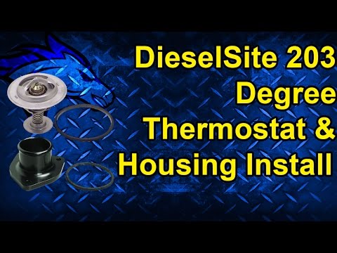 203 Degree Thermostat & Housing Install: 96-03 Powerstroke 7.3L #diesel #ford #howto