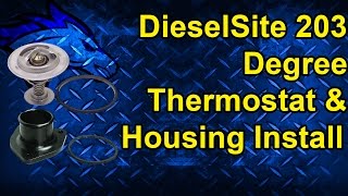 203 Degree Thermostat & Housing Install: 96-03 Powerstroke 7.3L #diesel #ford #howto