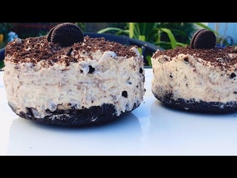 Easy No Bake Mini Oreo Cheesecake Recipe | No Condensed Milk | No Gelatin