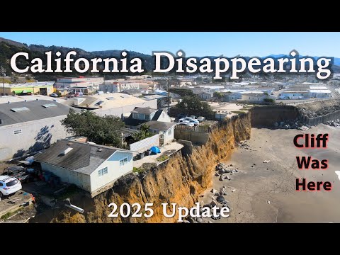Pacifica California.  Coastal erosion.  California erosion,  2025 Update