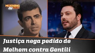 Gentili ironiza Melhem por processo: “Tô rindo muito” | Morning Show