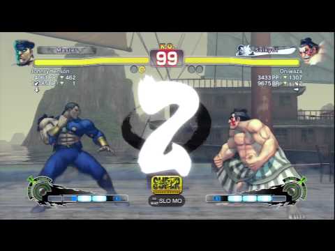 JohnryHenson (M.Bison) Vs Oniwaza (E.Honda) SSF4 AE Ranked Matches - PSN