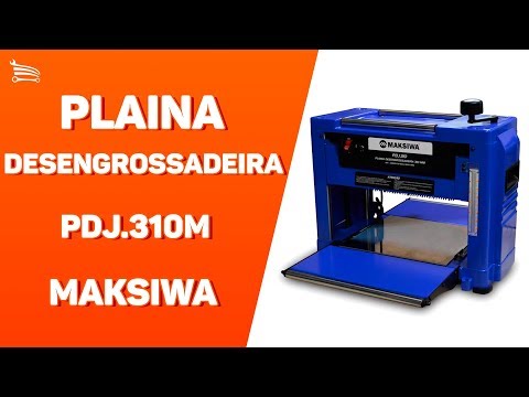 Plaina Desengrossadeira Júnior PDJ310 310mm 2000W Motor Monofásico  - Video