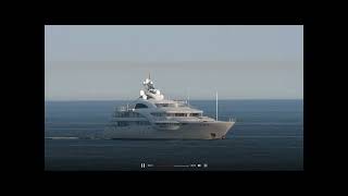 Яхту Путина Graceful заметили в Балтийском море под охраной военных кораблей (видео)