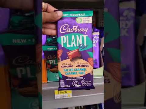 Cadbury Salted Caramel Vegan Plant Chocolate Bar #shorts #cadbury