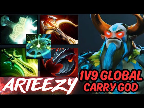 ARTEEZY’S NATURE’S PROPHET 1v9 GLOBAL CARRY! | NEW META | Dota 2 7.39b