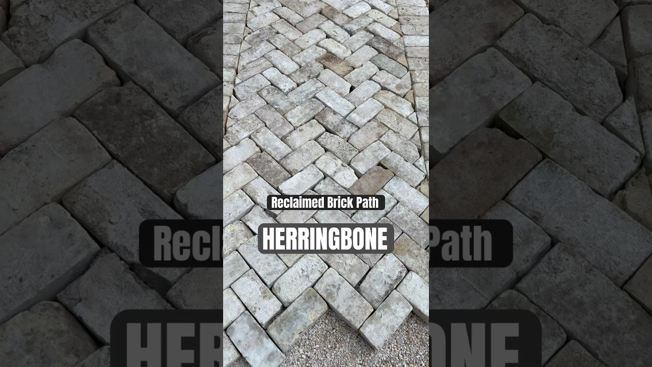 HERRINGBONE - Reclaimed Brick Path